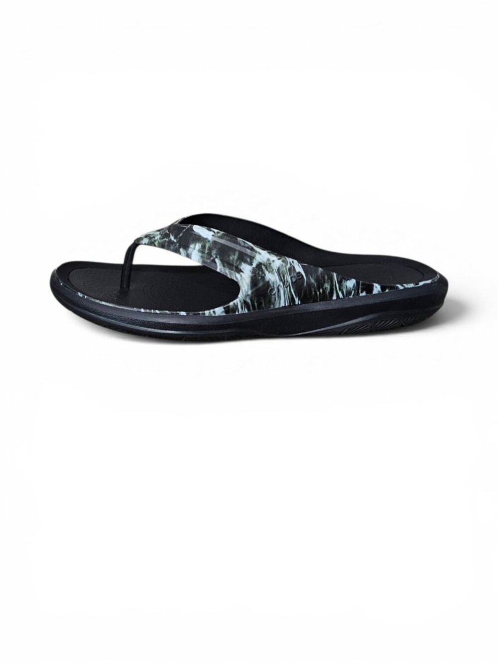 Crocs Men's Swiftwater Wave Mossy Oak Elements Flip Flops Camo Sandals Size 11